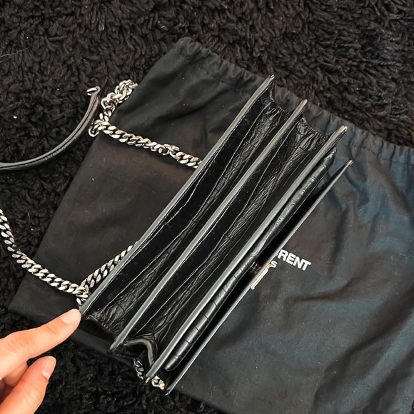 ‼️ SOLD ‼️YSL Sunset Crocodile Leather Crossbody Bag - Picture 8 of 16